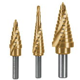 Juego de 3 brocas escalonadas, 1/8" - 1/..